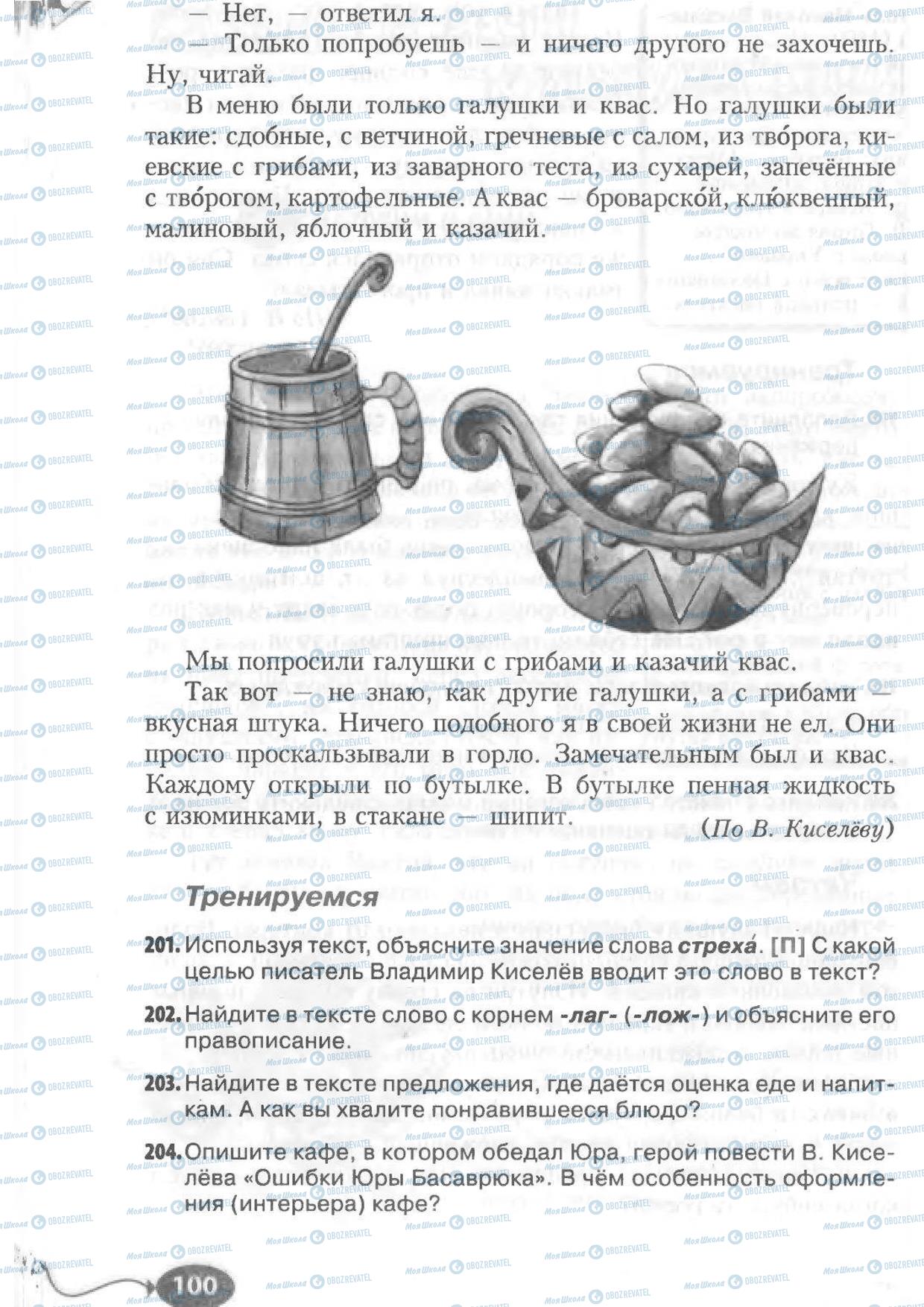 Підручники Російська мова 6 клас сторінка 100