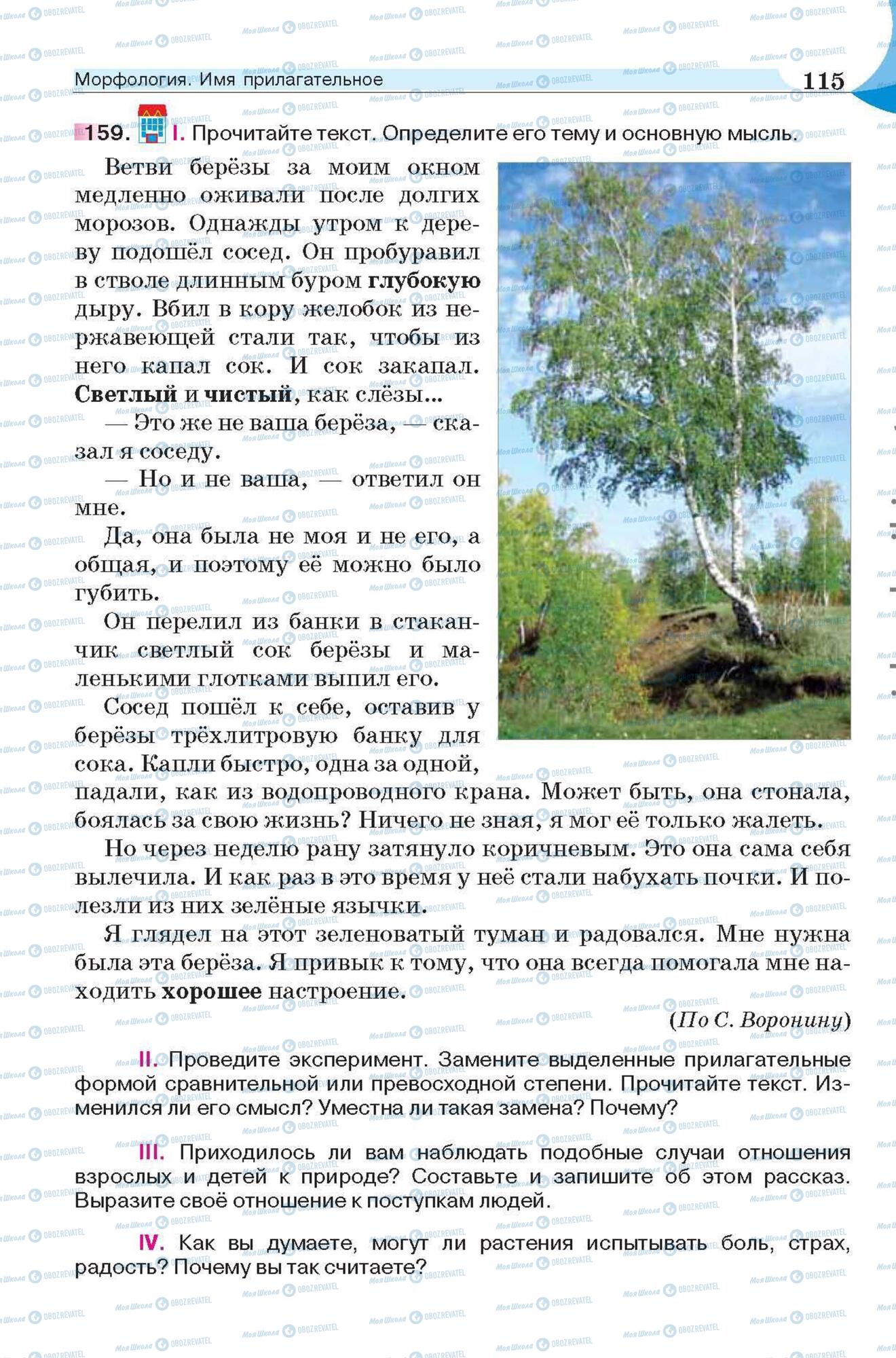 Підручники Російська мова 6 клас сторінка 115