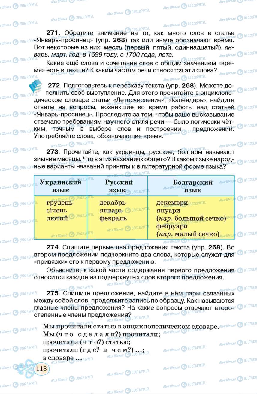 Учебники Русский язык 6 класс страница 118