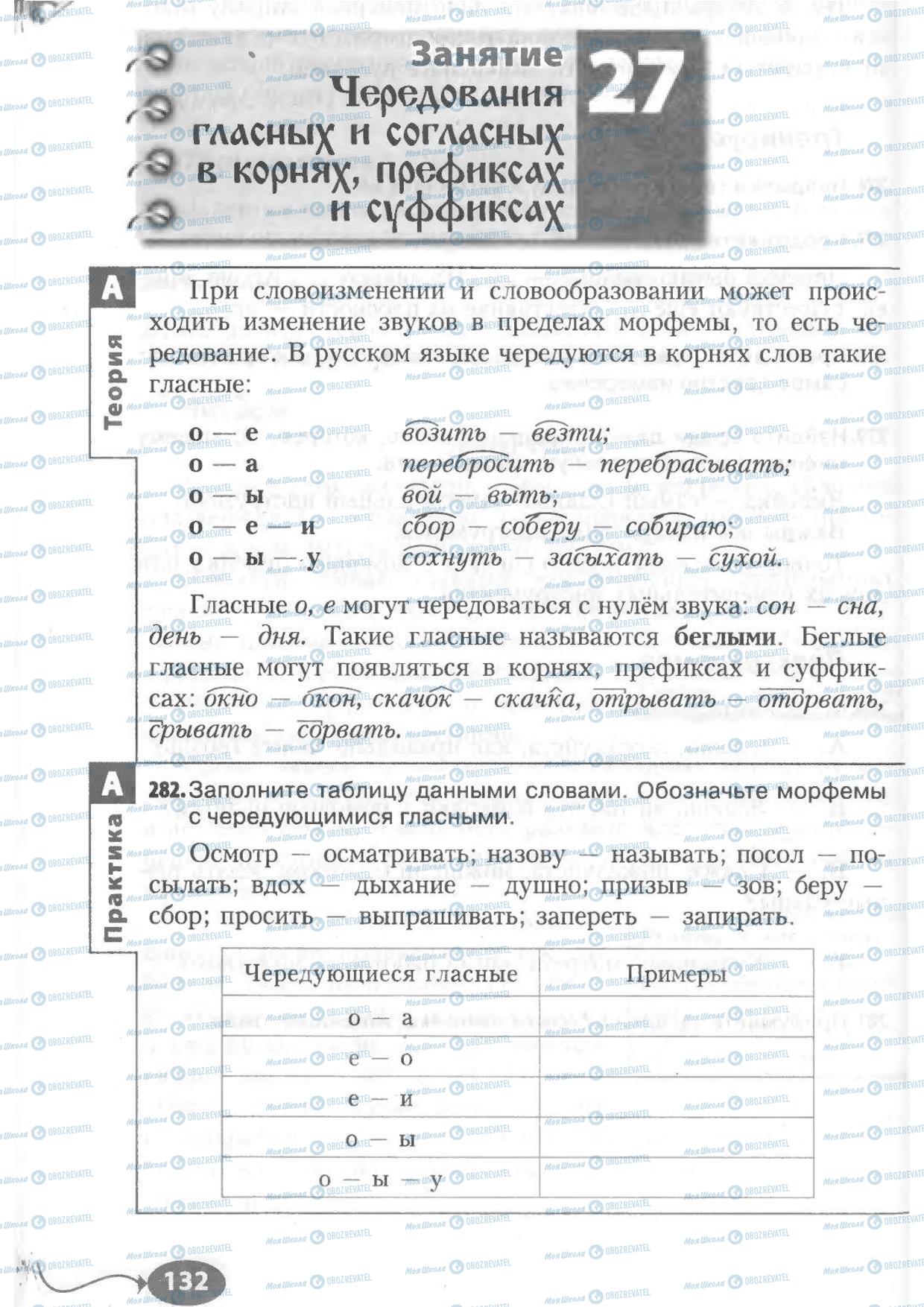 Підручники Російська мова 6 клас сторінка 132