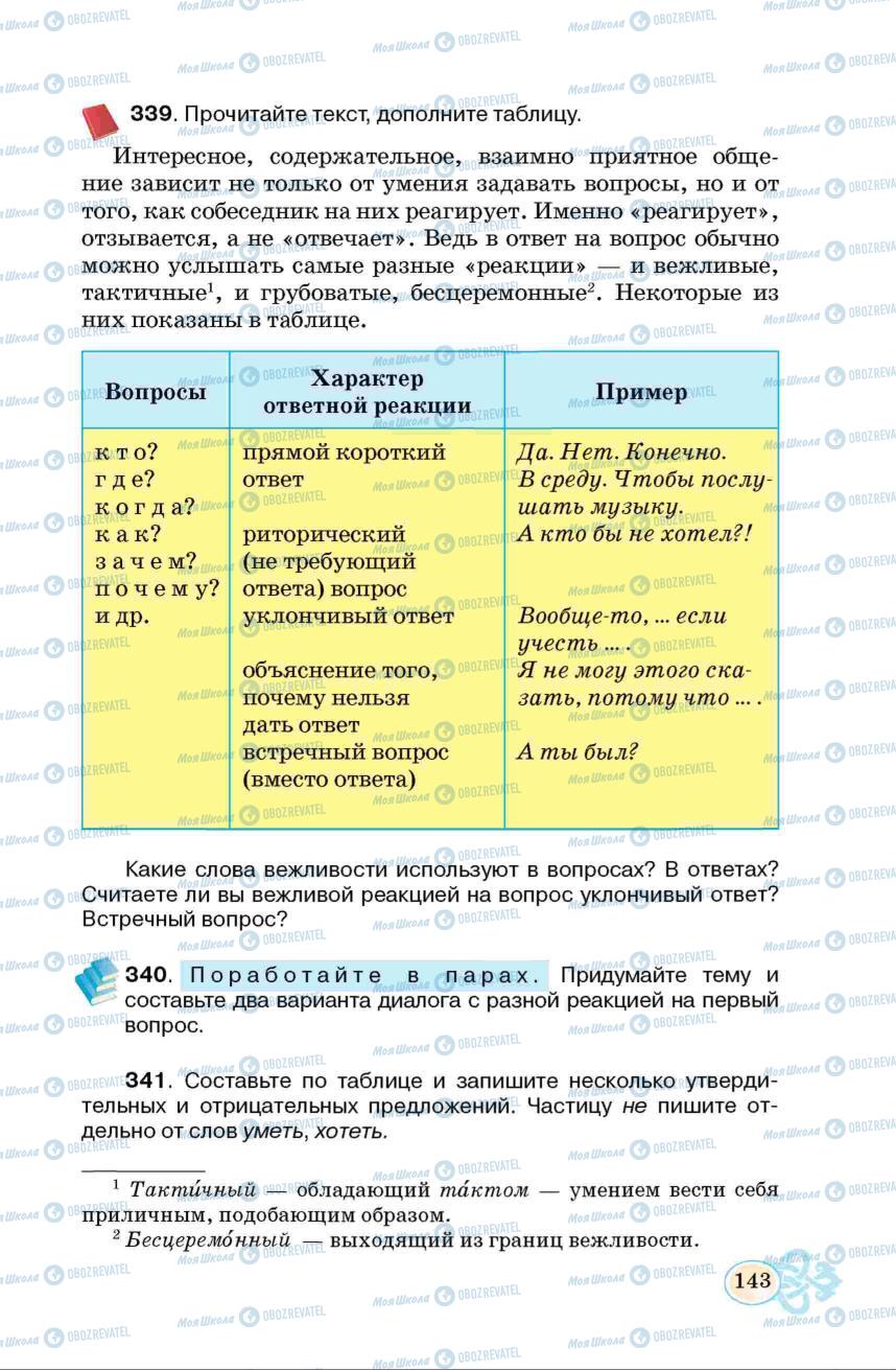 Підручники Російська мова 6 клас сторінка  145
