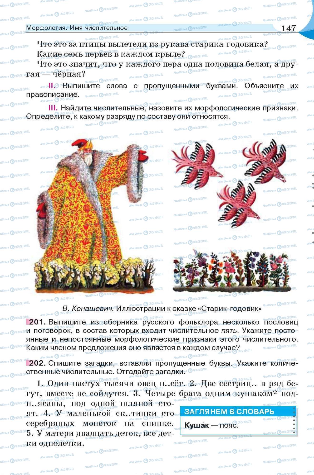 Підручники Російська мова 6 клас сторінка 147