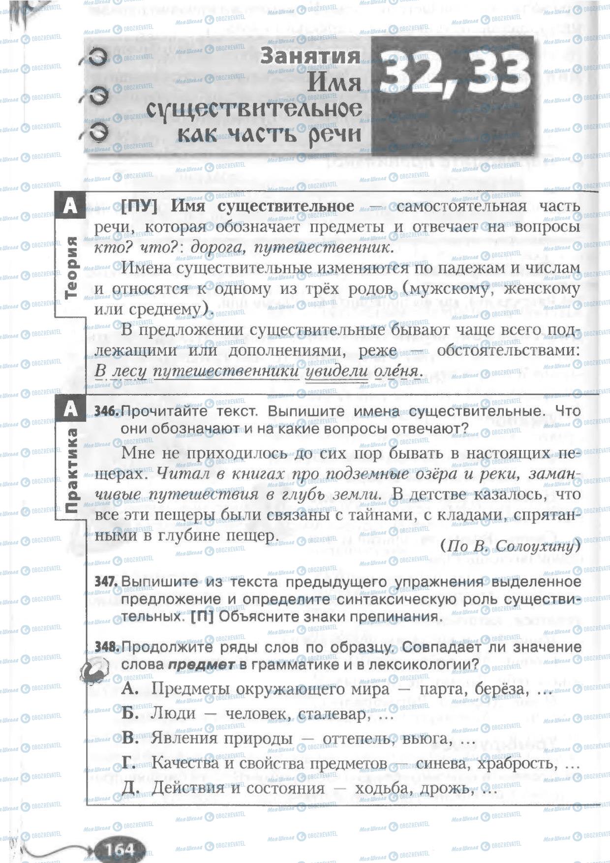 Учебники Русский язык 6 класс страница 164