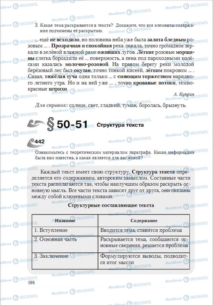 Учебники Русский язык 6 класс страница  198