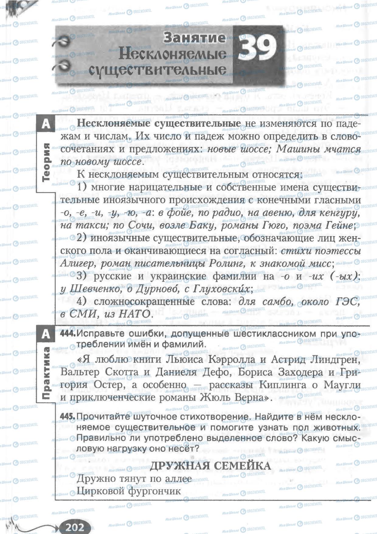 Учебники Русский язык 6 класс страница 202