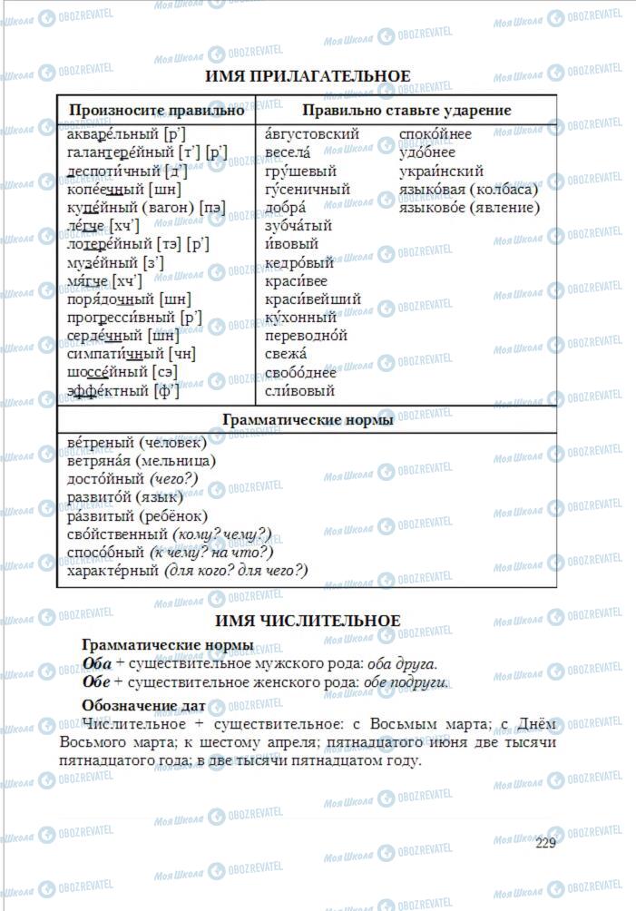 Підручники Російська мова 6 клас сторінка 229
