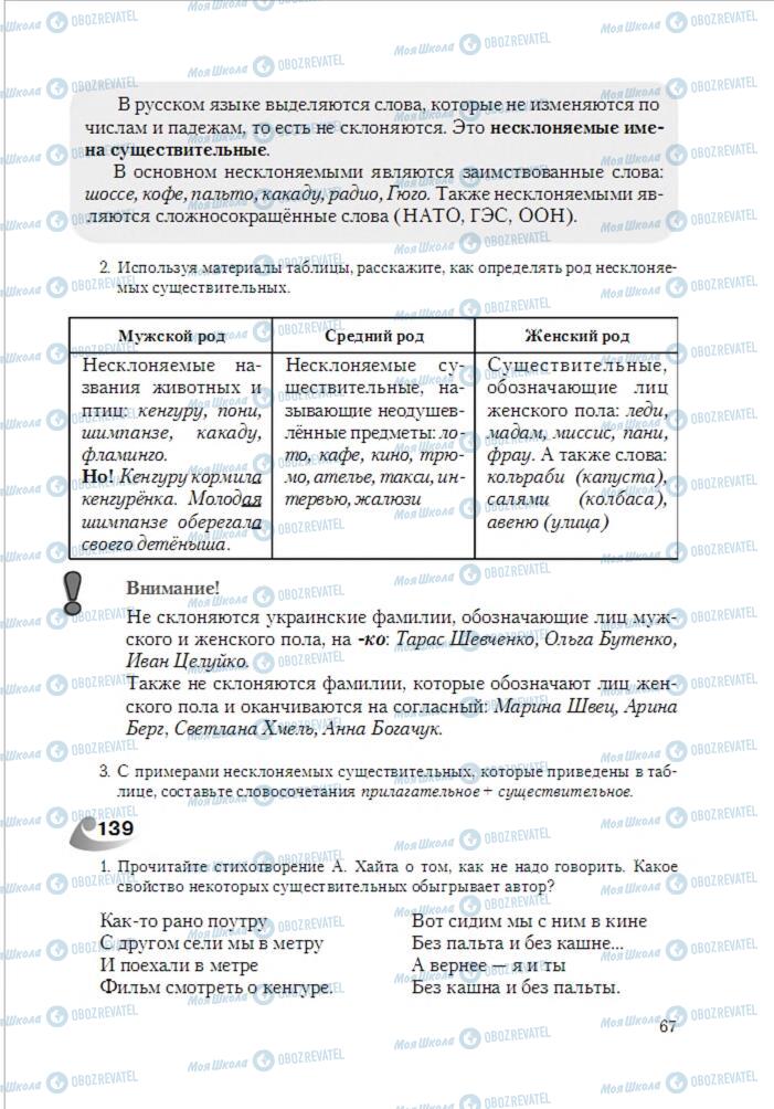 Учебники Русский язык 6 класс страница 67