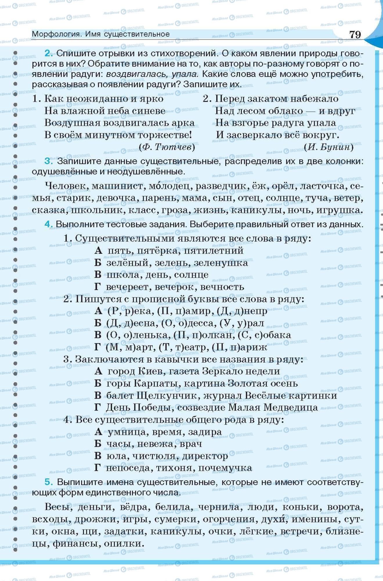 Підручники Російська мова 6 клас сторінка 79