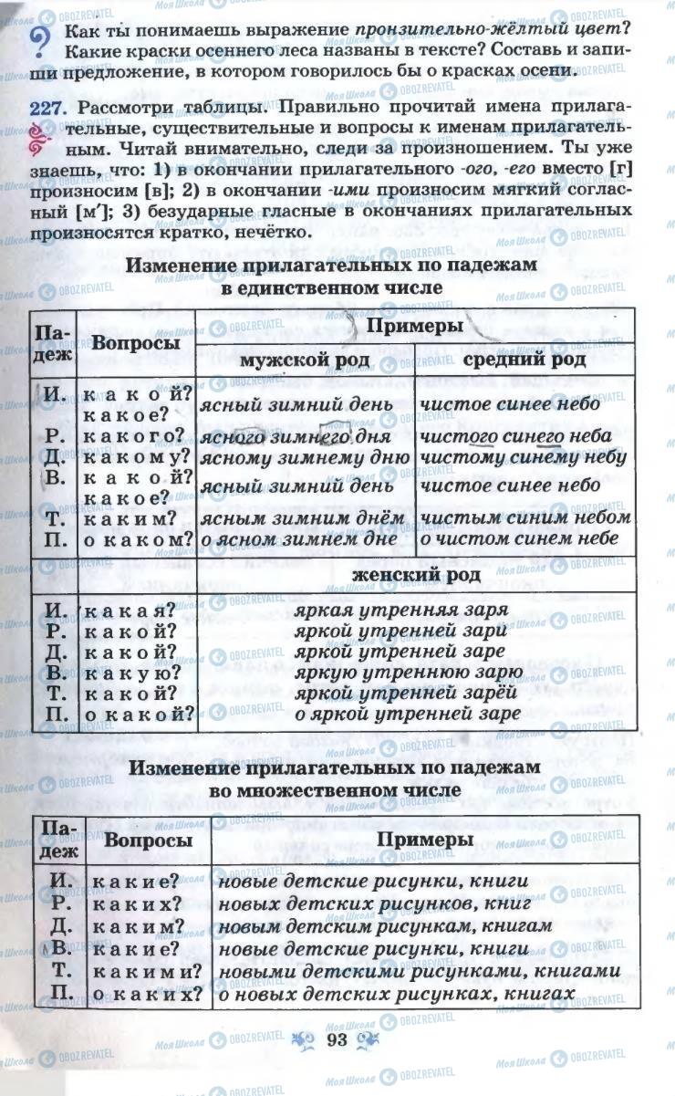 Підручники Російська мова 6 клас сторінка 93
