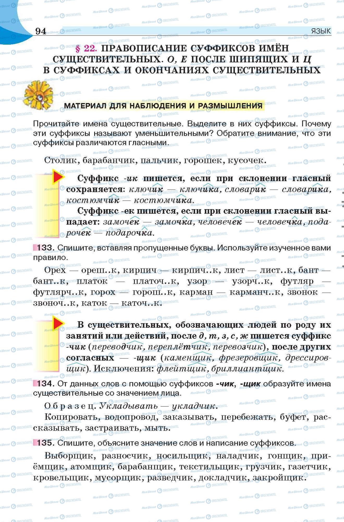 Учебники Русский язык 6 класс страница 94