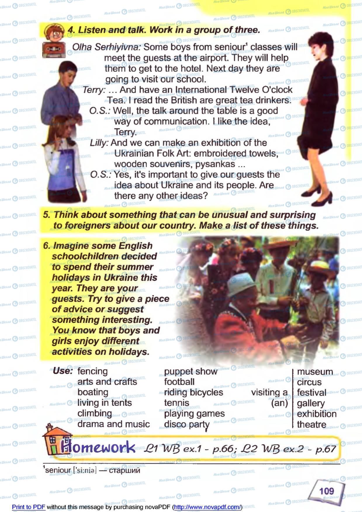 Учебники Английский язык 6 класс страница 109