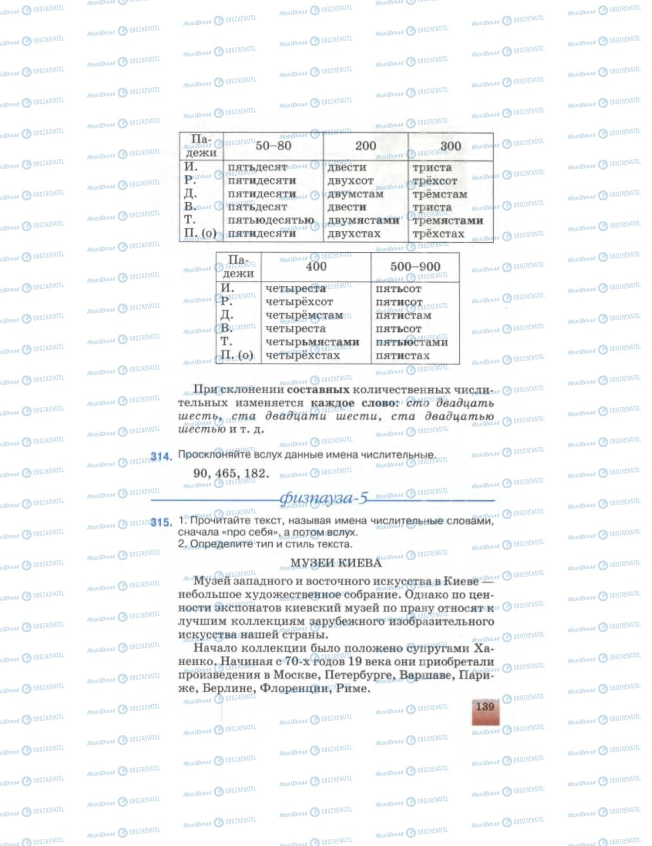 Учебники Русский язык 6 класс страница 139