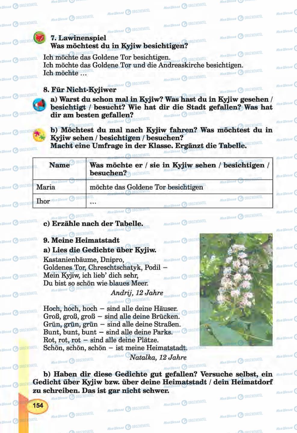 Учебники Немецкий язык 6 класс страница 154