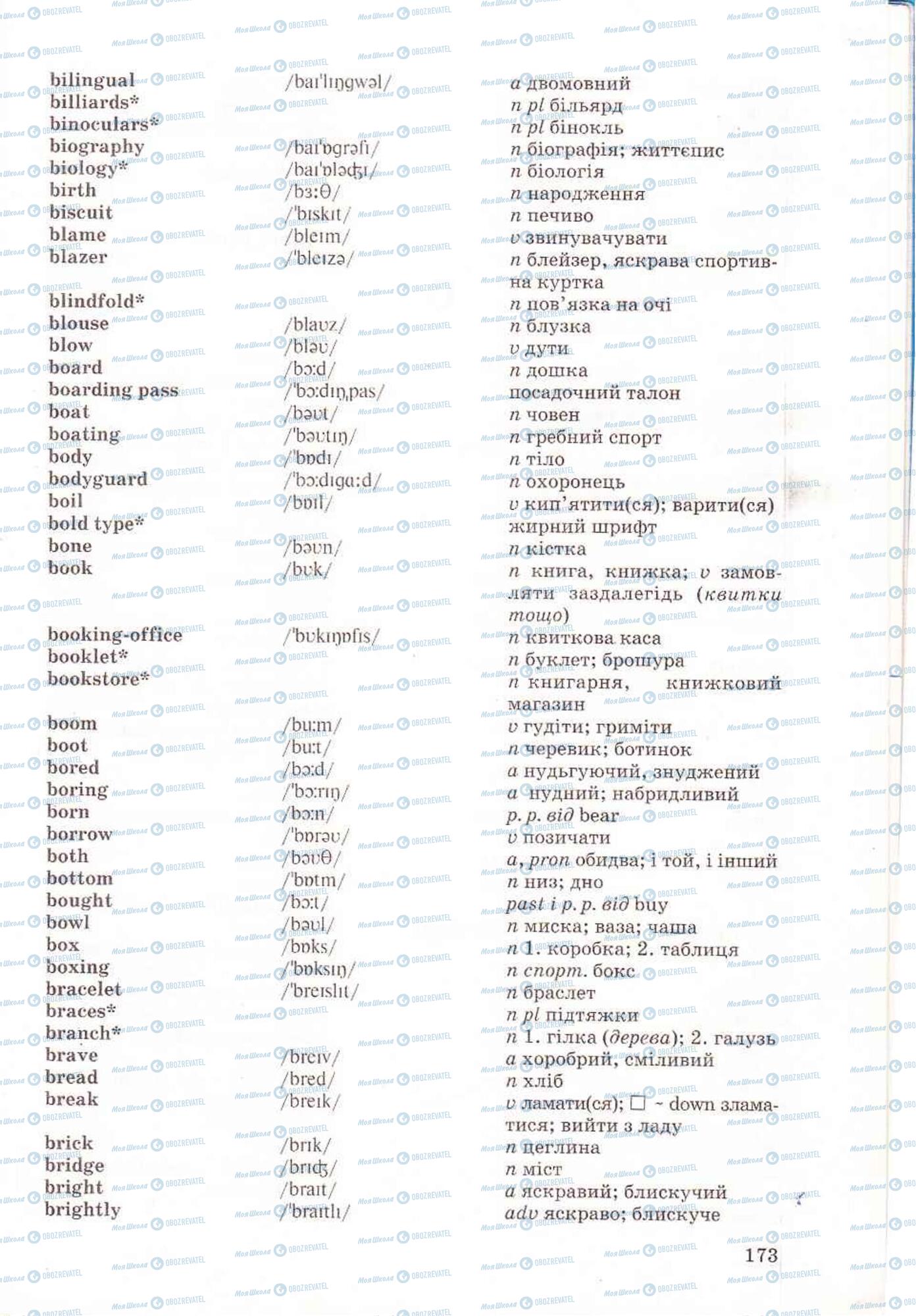Підручники Англійська мова 6 клас сторінка 173