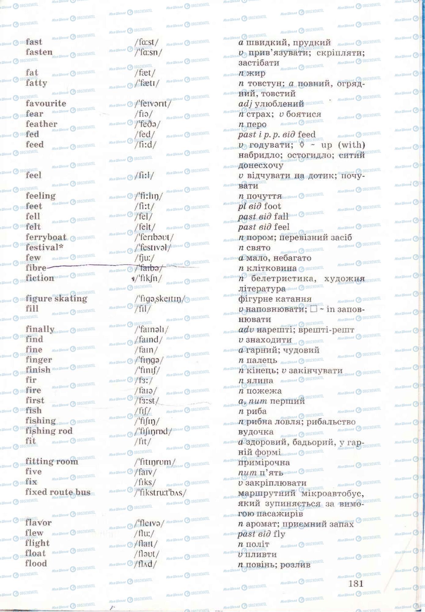 Підручники Англійська мова 6 клас сторінка 181