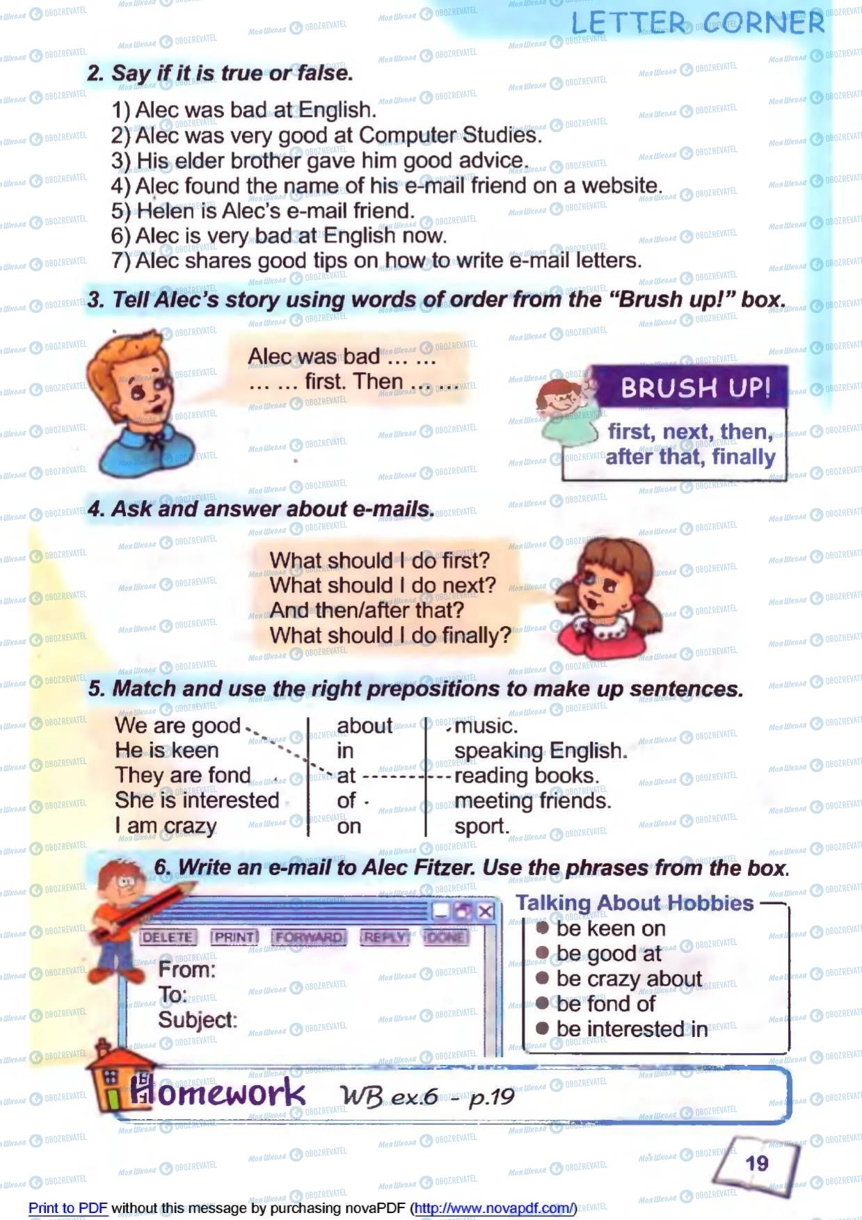 Учебники Английский язык 6 класс страница 19