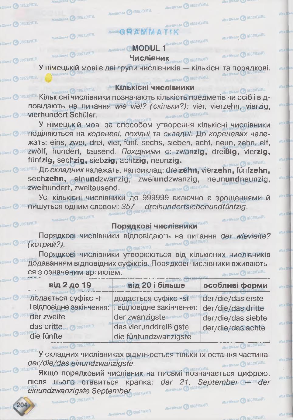 Учебники Немецкий язык 6 класс страница 204