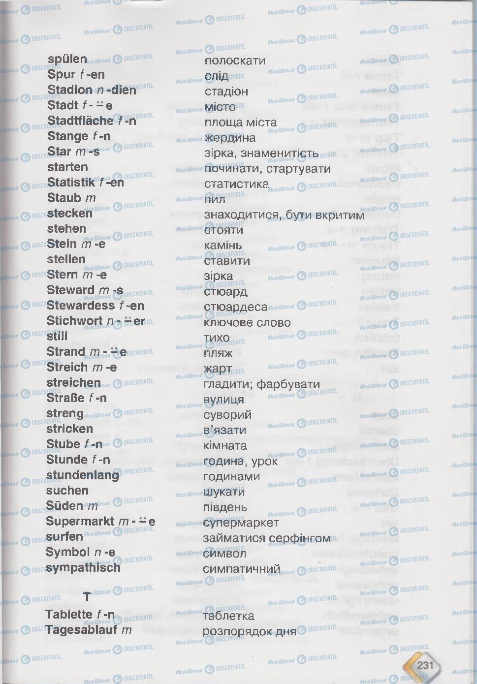 Підручники Німецька мова 6 клас сторінка  231