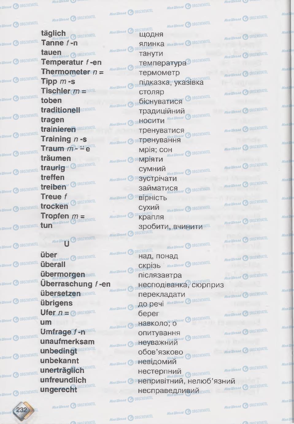 Учебники Немецкий язык 6 класс страница  232