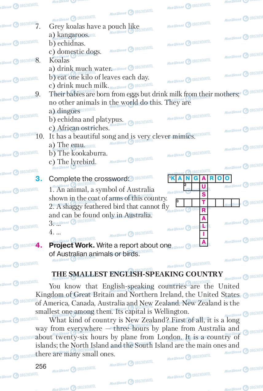 Підручники Англійська мова 6 клас сторінка 256
