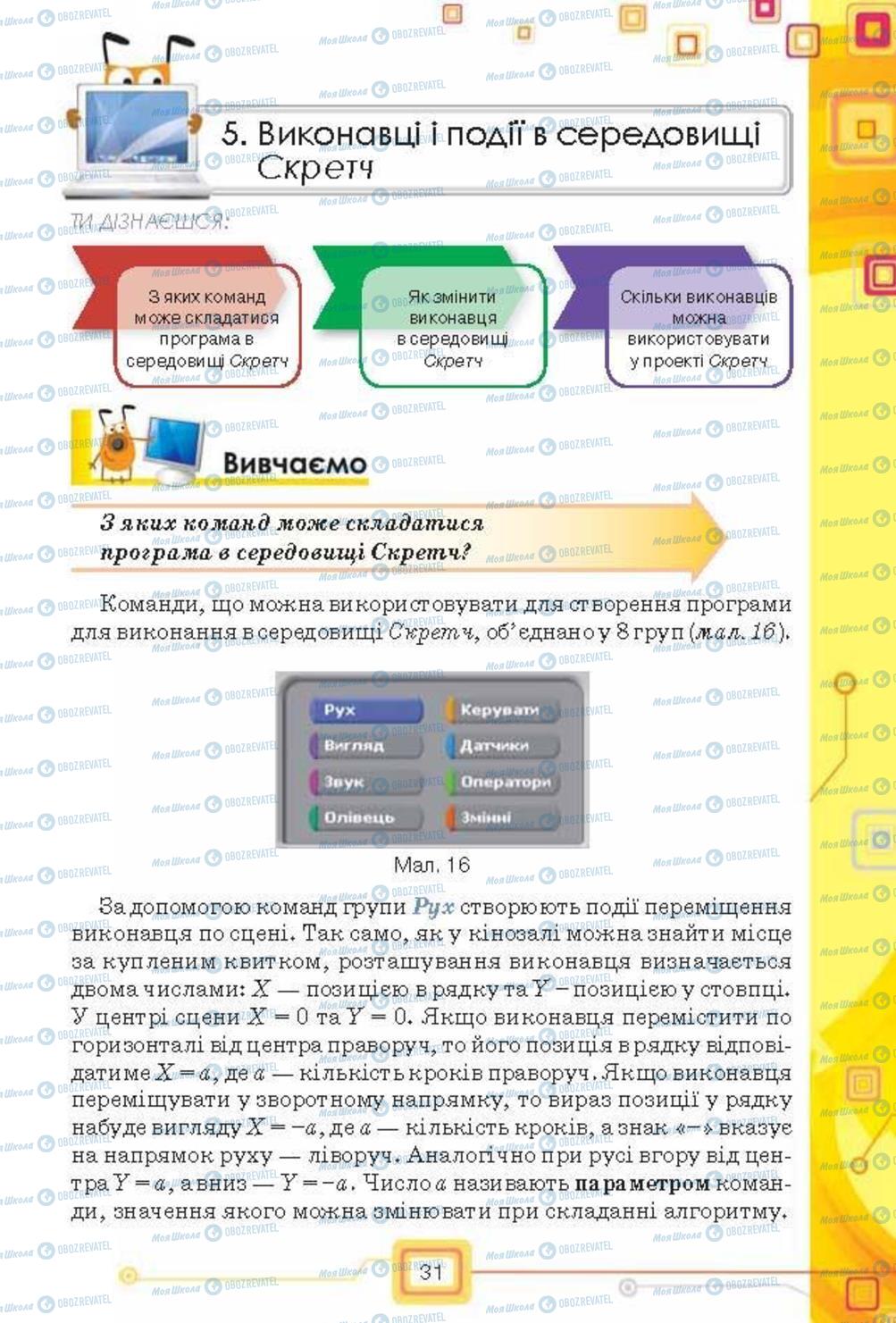 Підручники Інформатика 6 клас сторінка 31