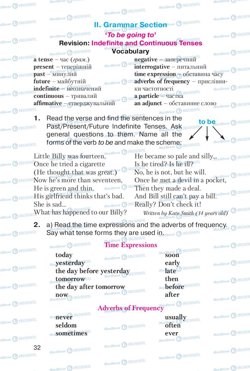 Підручники Англійська мова 6 клас сторінка 32
