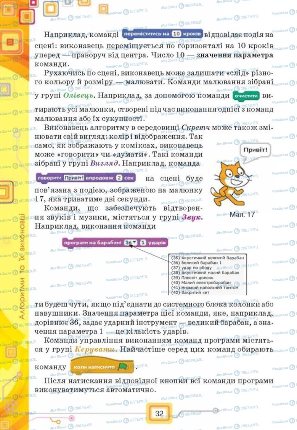 Підручники Інформатика 6 клас сторінка 32