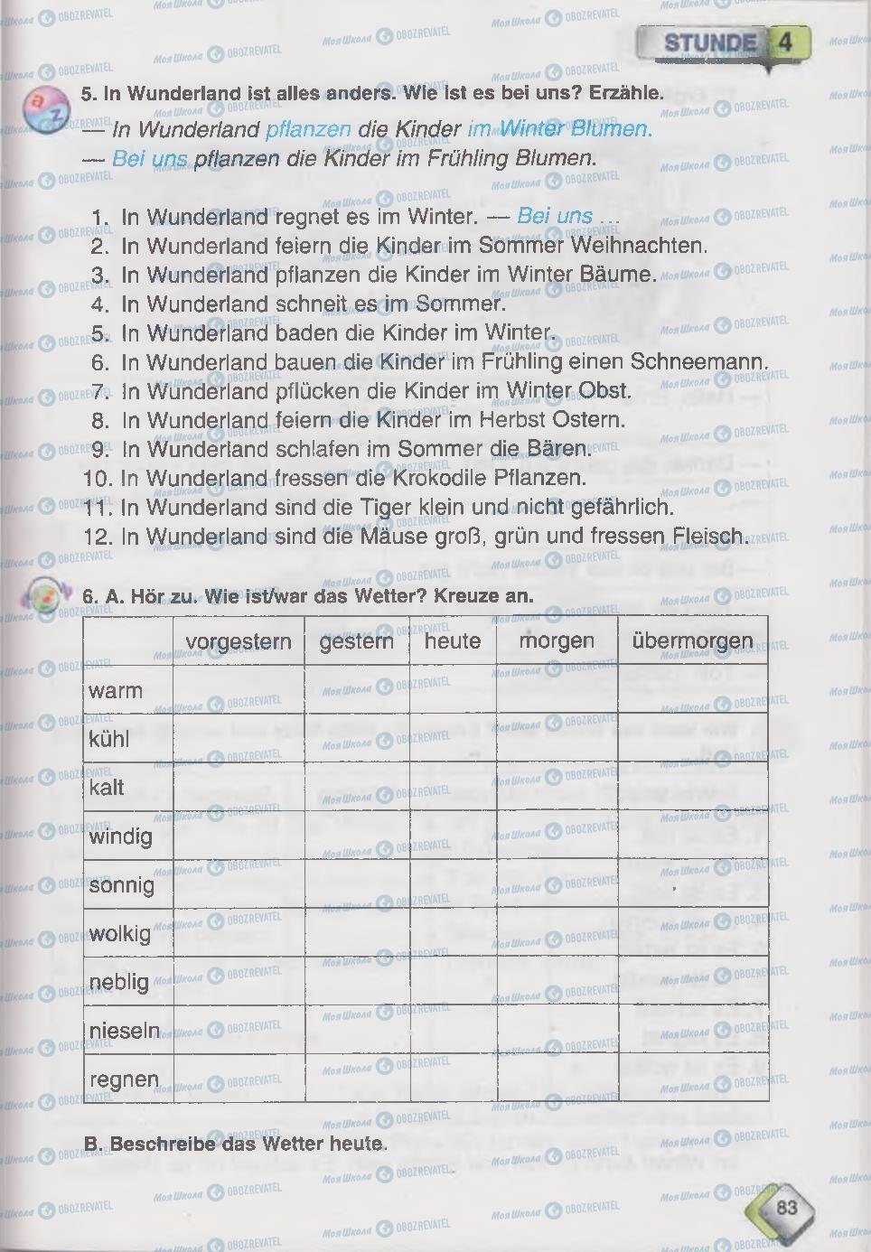 Підручники Німецька мова 6 клас сторінка 83