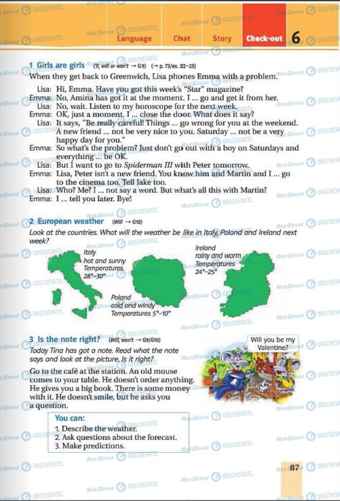Учебники Английский язык 6 класс страница 87