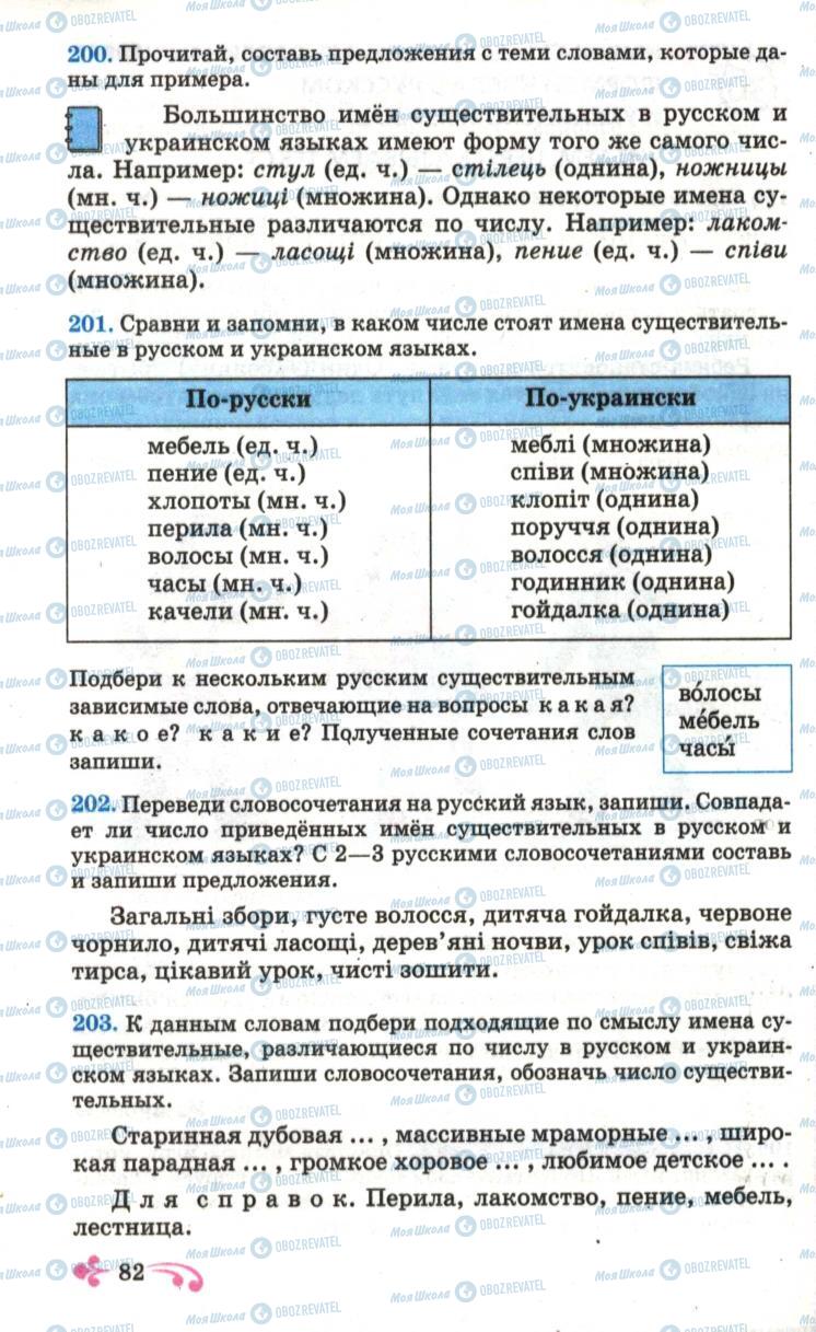 Підручники Російська мова 6 клас сторінка 82