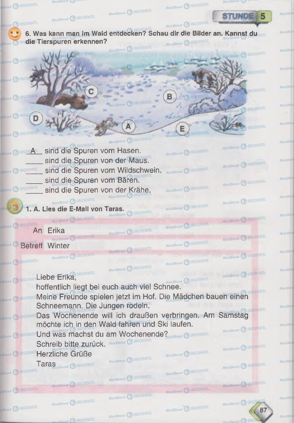 Підручники Німецька мова 6 клас сторінка 87