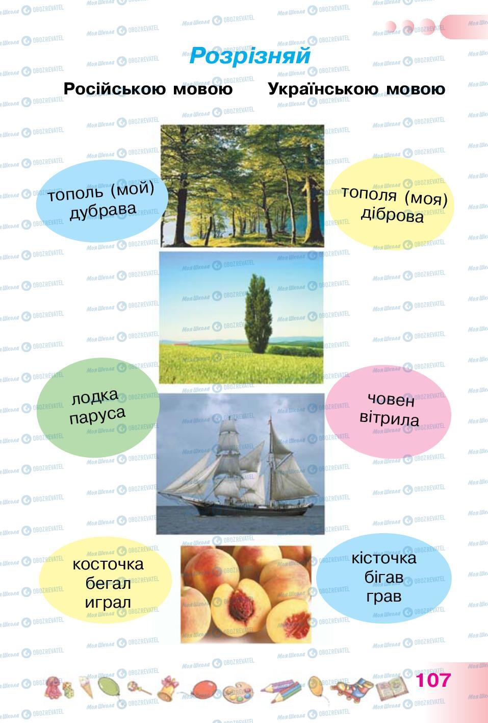 Підручники Українська мова 1 клас сторінка 107