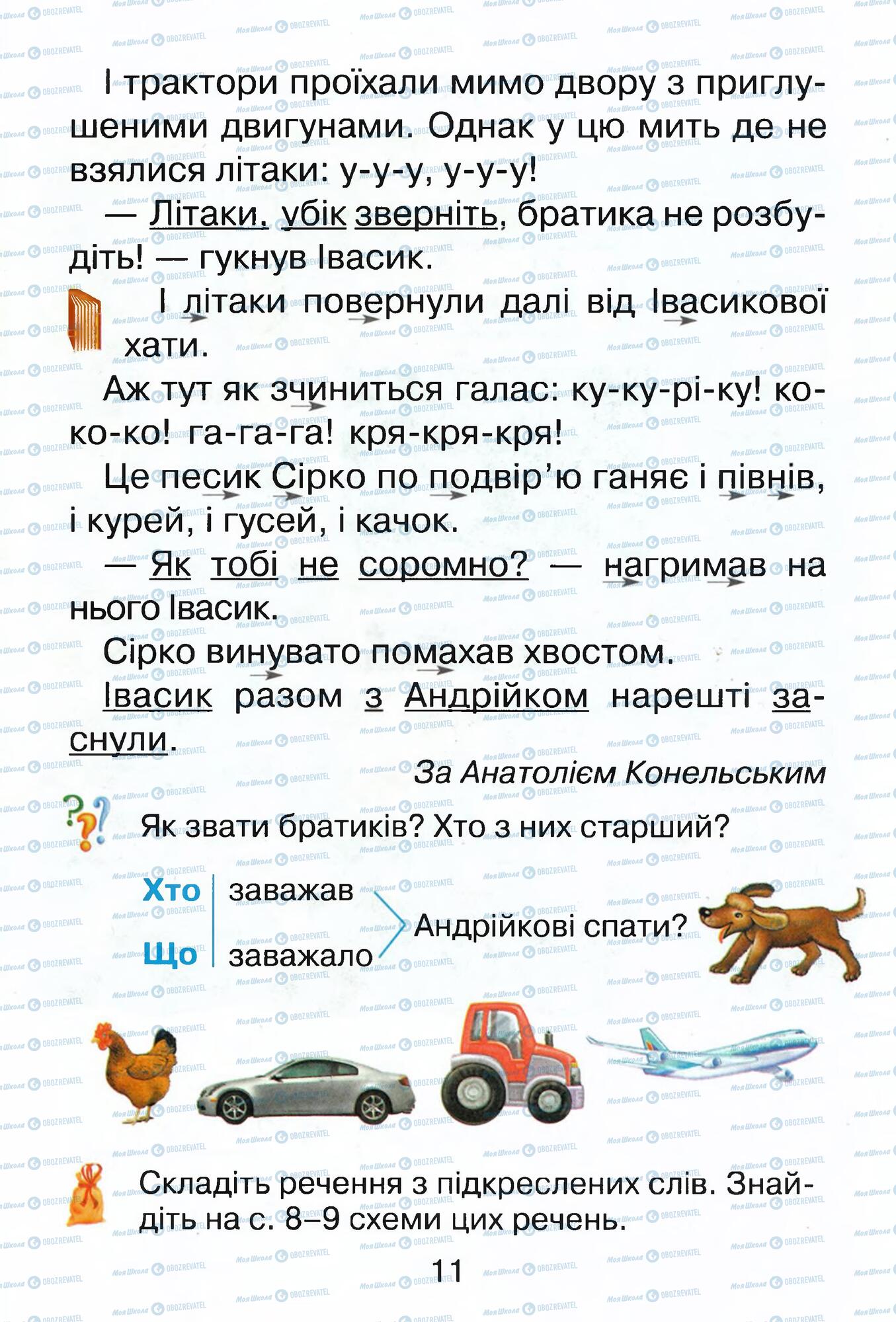 Підручники Українська мова 1 клас сторінка 11