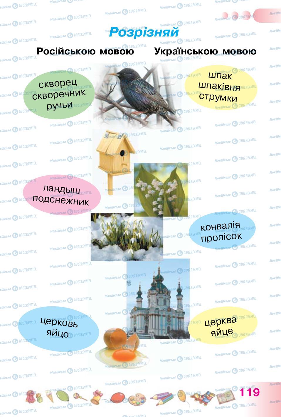 Підручники Українська мова 1 клас сторінка 119
