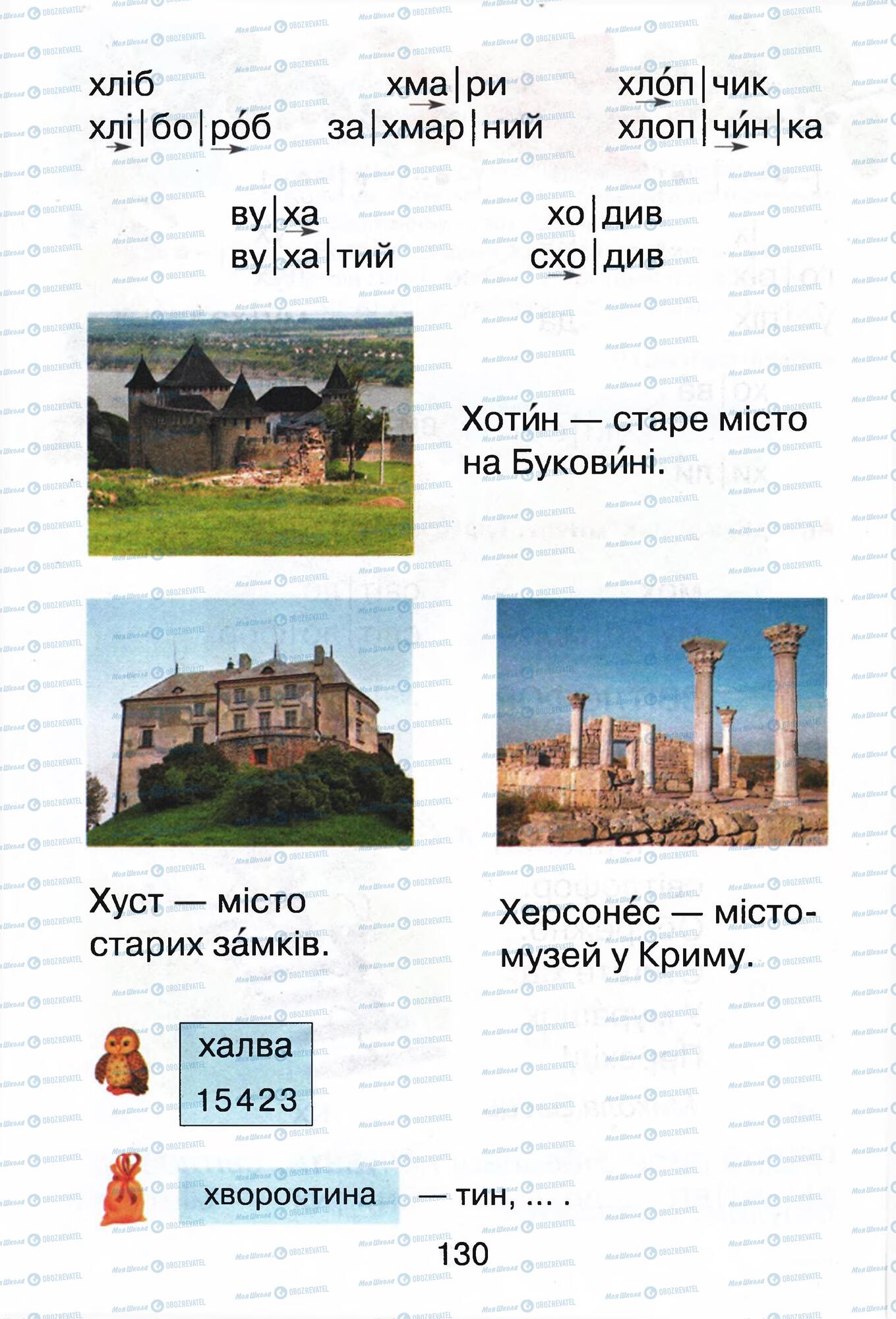Підручники Українська мова 1 клас сторінка 130