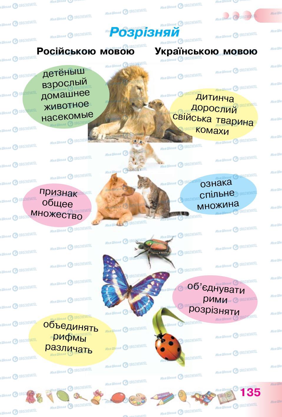 Учебники Укр мова 1 класс страница 135