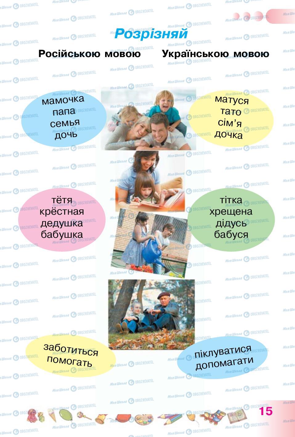 Учебники Укр мова 1 класс страница 15