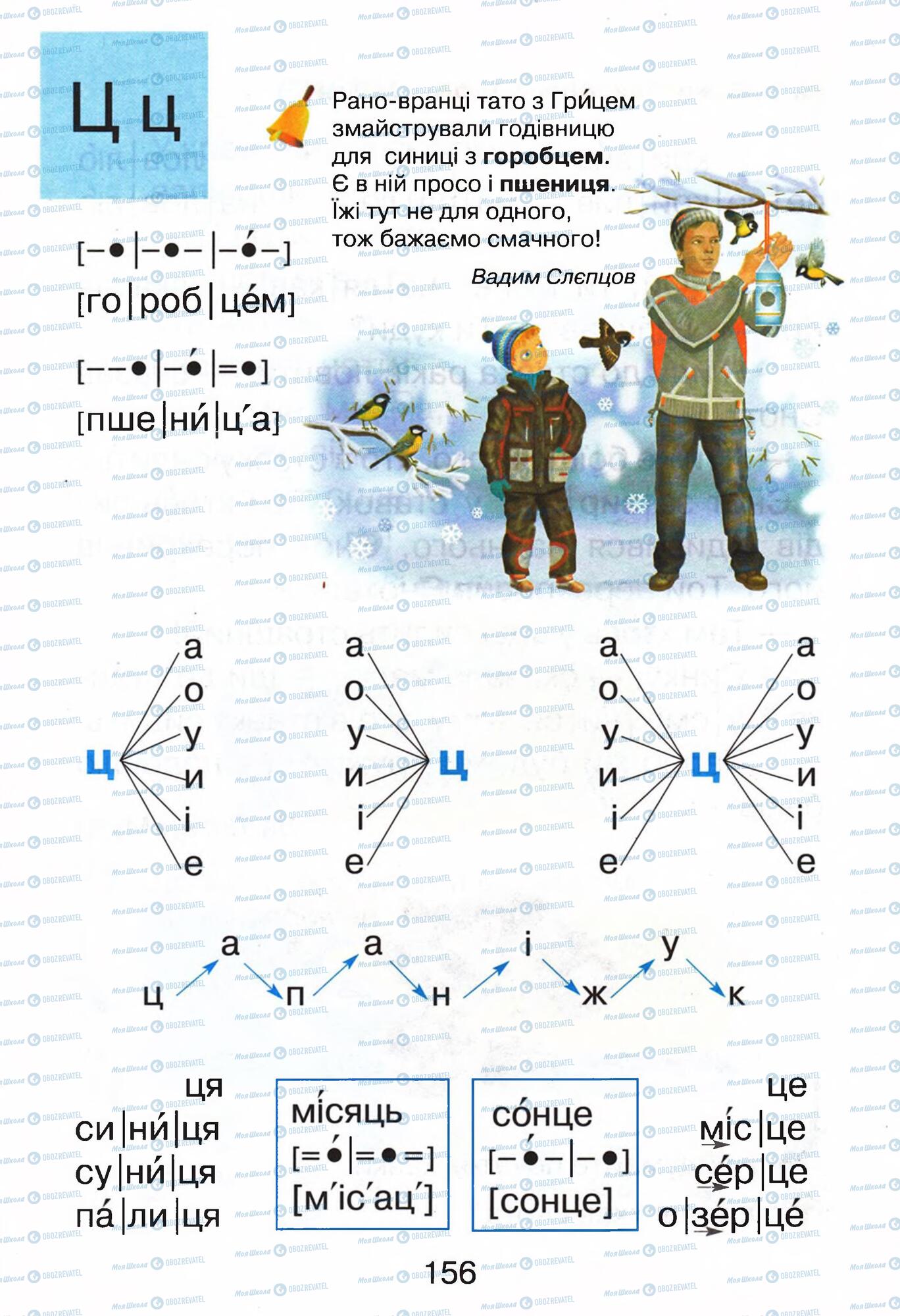 Учебники Укр мова 1 класс страница 156