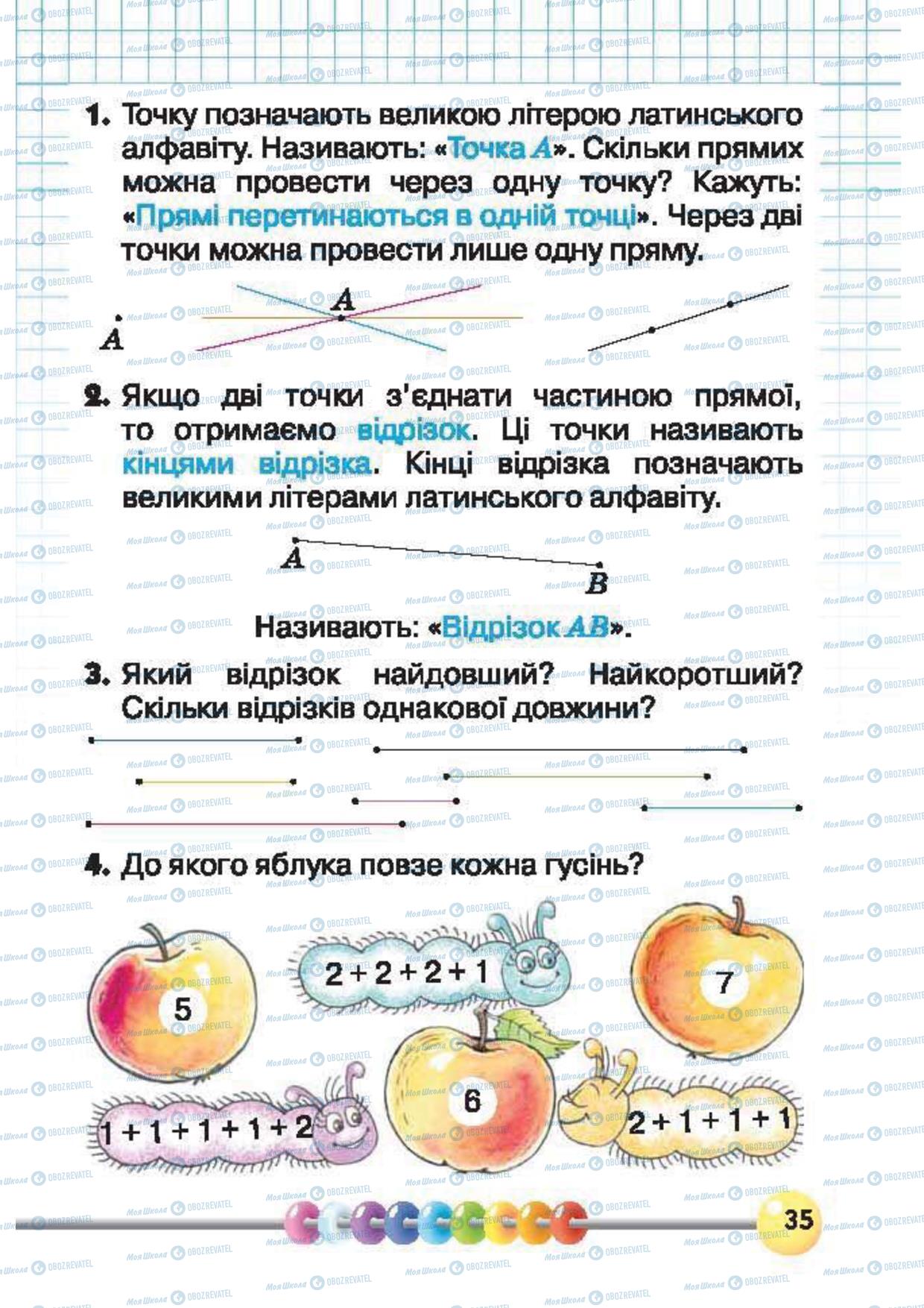 Учебники Математика 1 класс страница 36