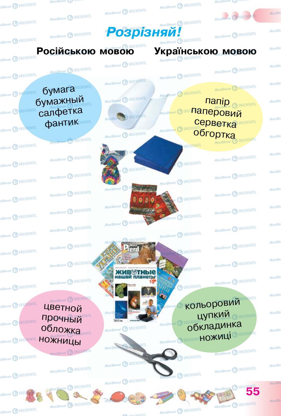 Підручники Українська мова 1 клас сторінка 55