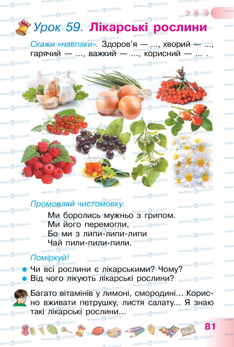 Учебники Укр мова 1 класс страница  81