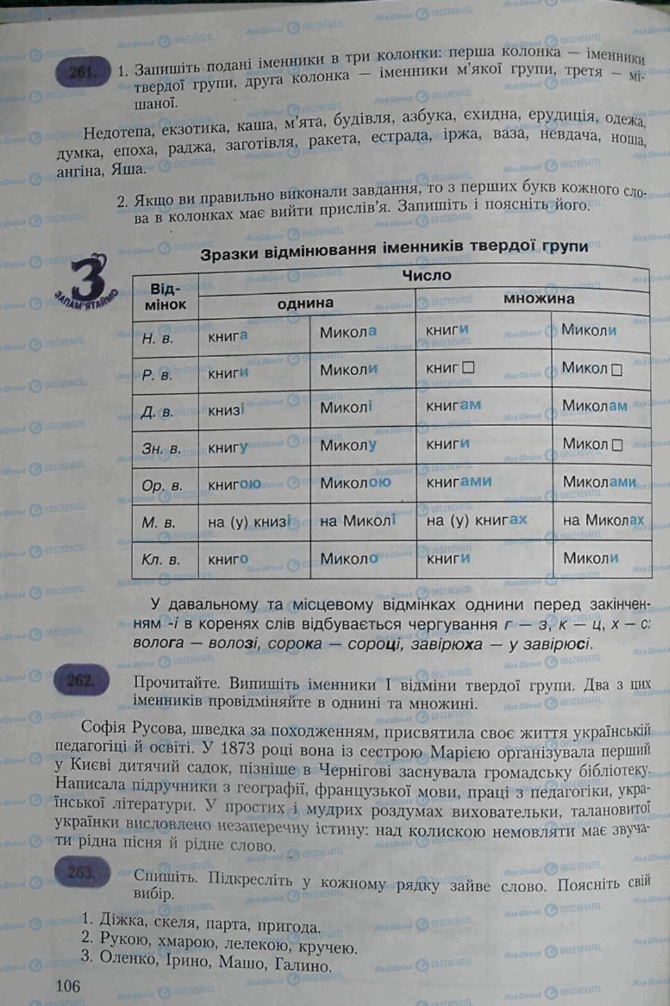 Підручники Українська мова 6 клас сторінка 106
