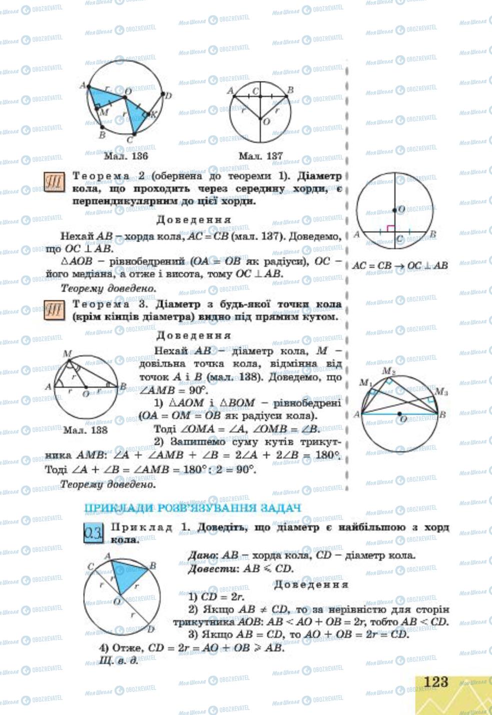 Підручники Геометрія 7 клас сторінка 123