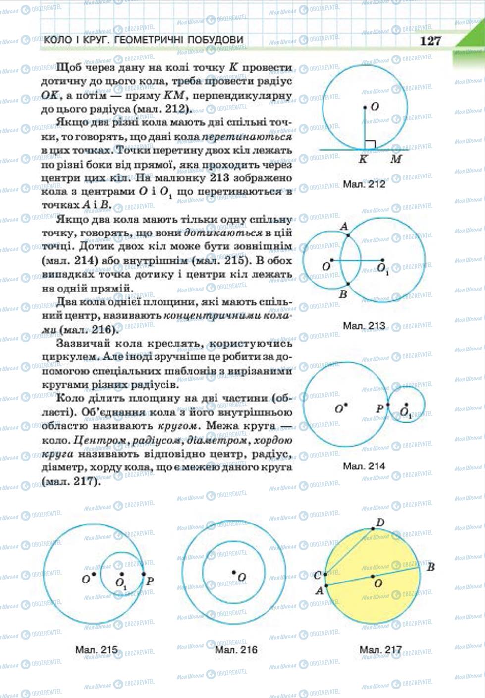 Підручники Геометрія 7 клас сторінка 127