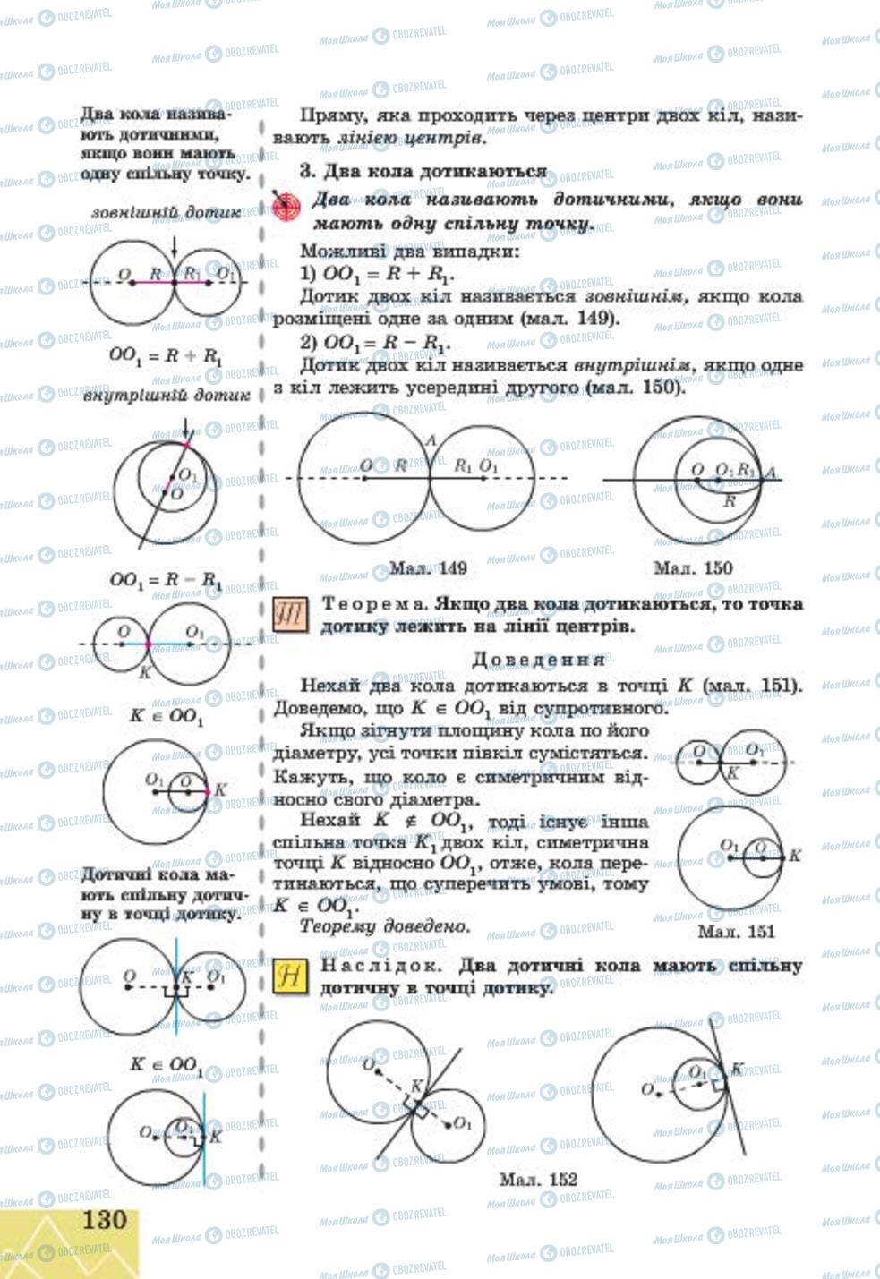 Підручники Геометрія 7 клас сторінка 130