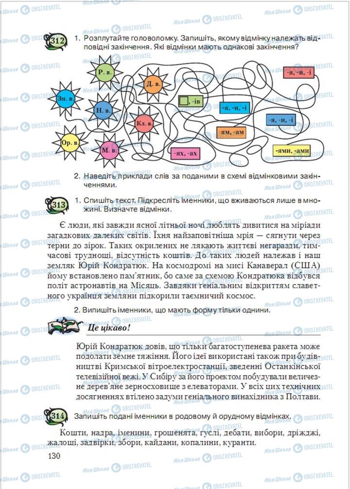 Підручники Українська мова 6 клас сторінка  130