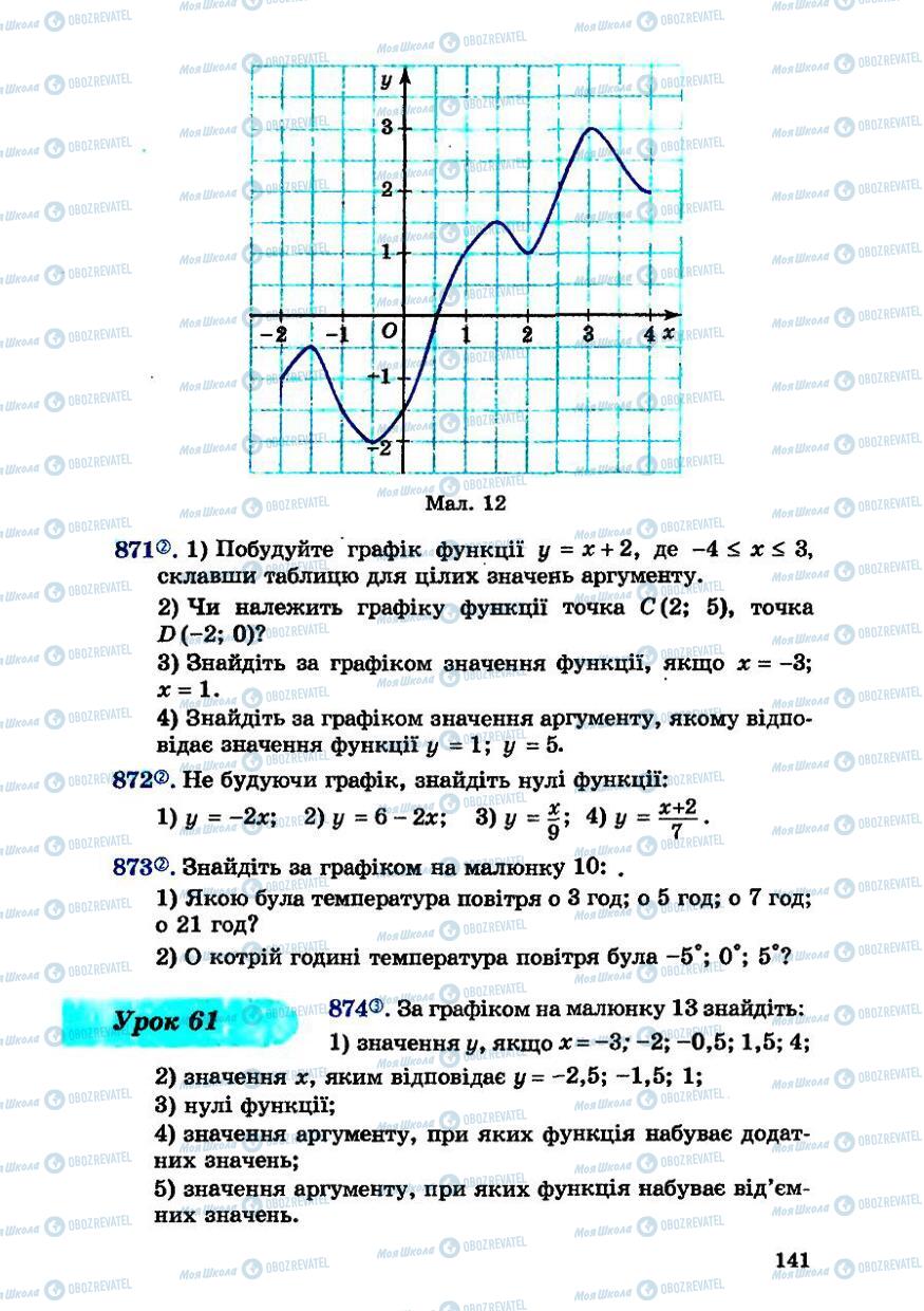 Учебники Алгебра 7 класс страница 141