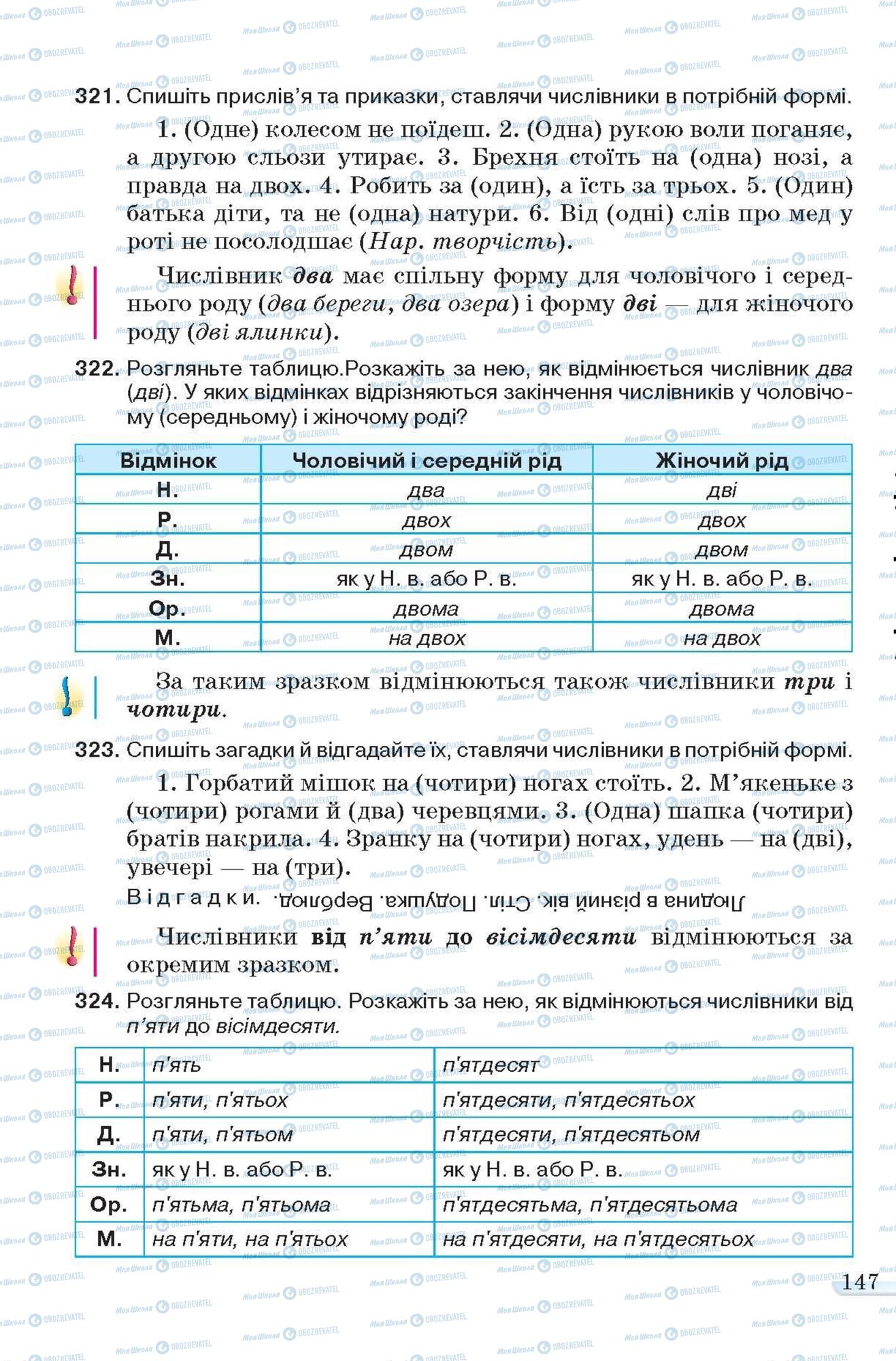 Учебники Укр мова 6 класс страница 147