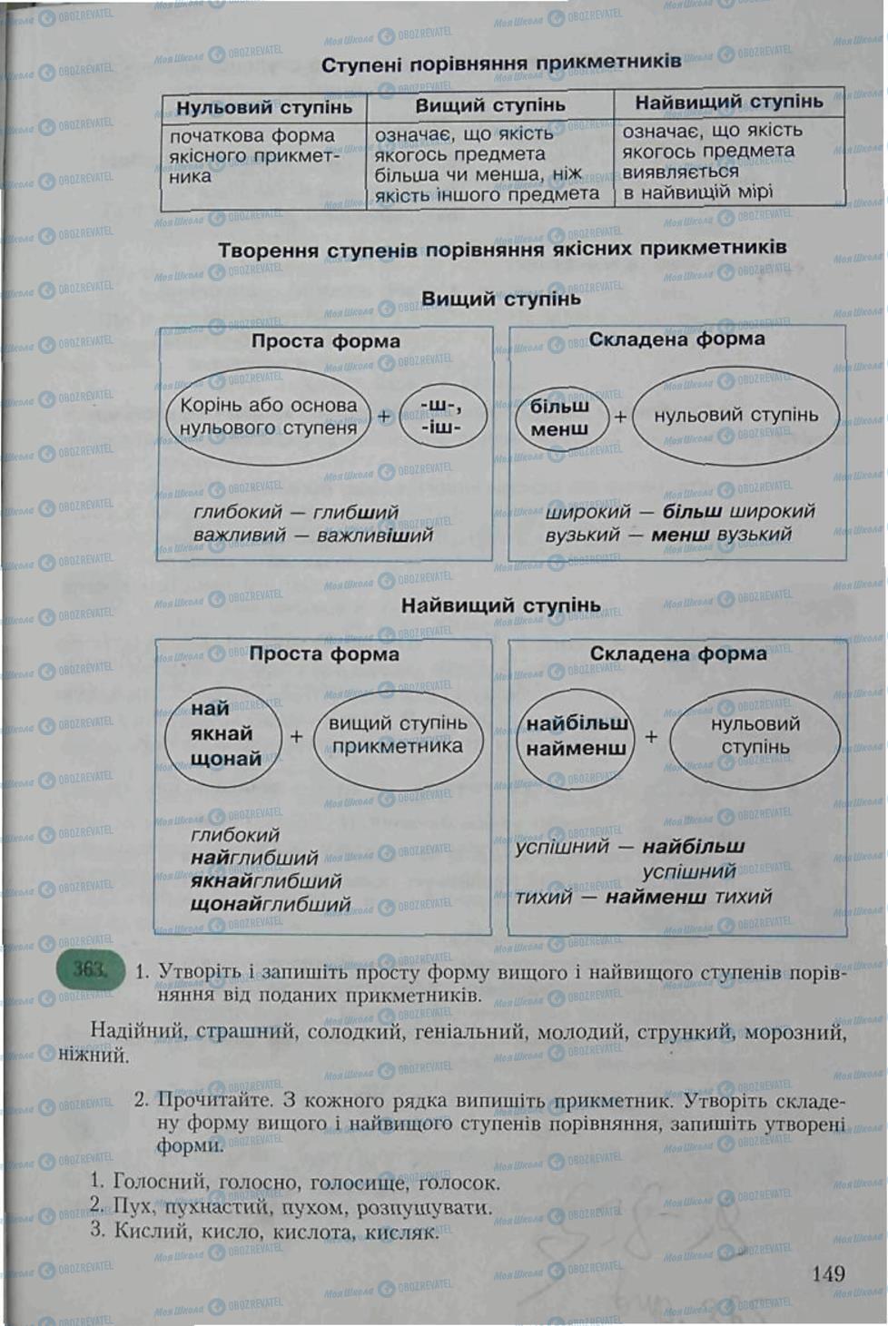 Підручники Українська мова 6 клас сторінка 149