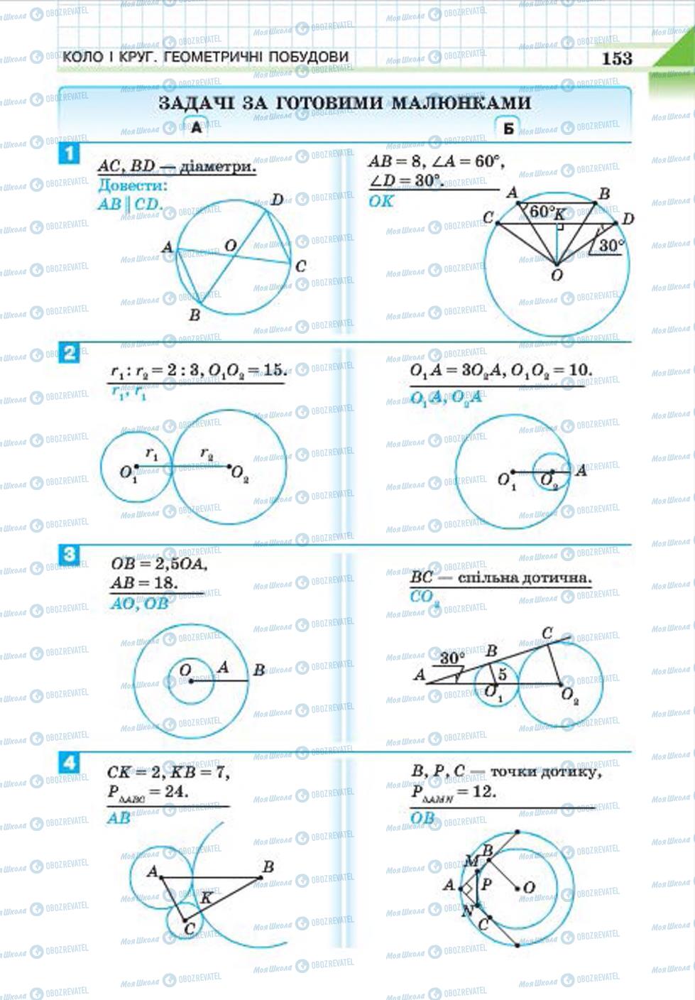 Підручники Геометрія 7 клас сторінка 153